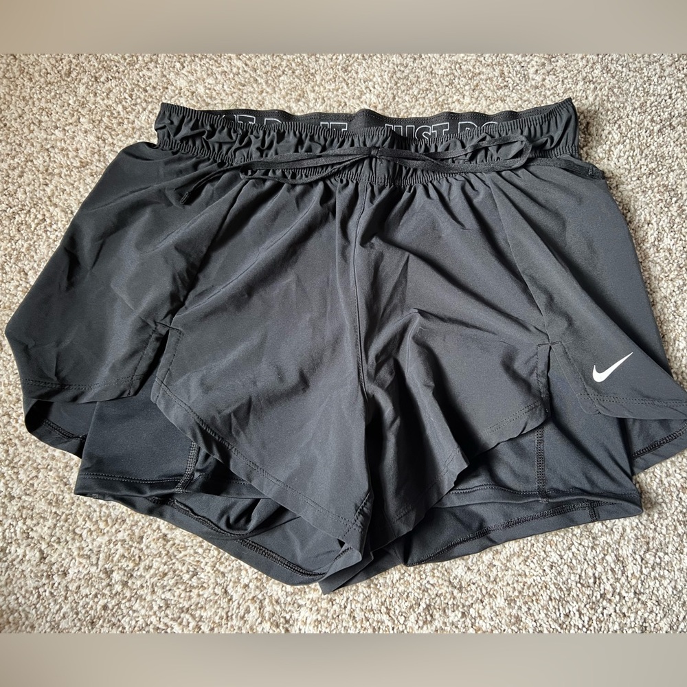 Nike Dri-Fit Black Athletic Performance Running Shorts Sz Medium